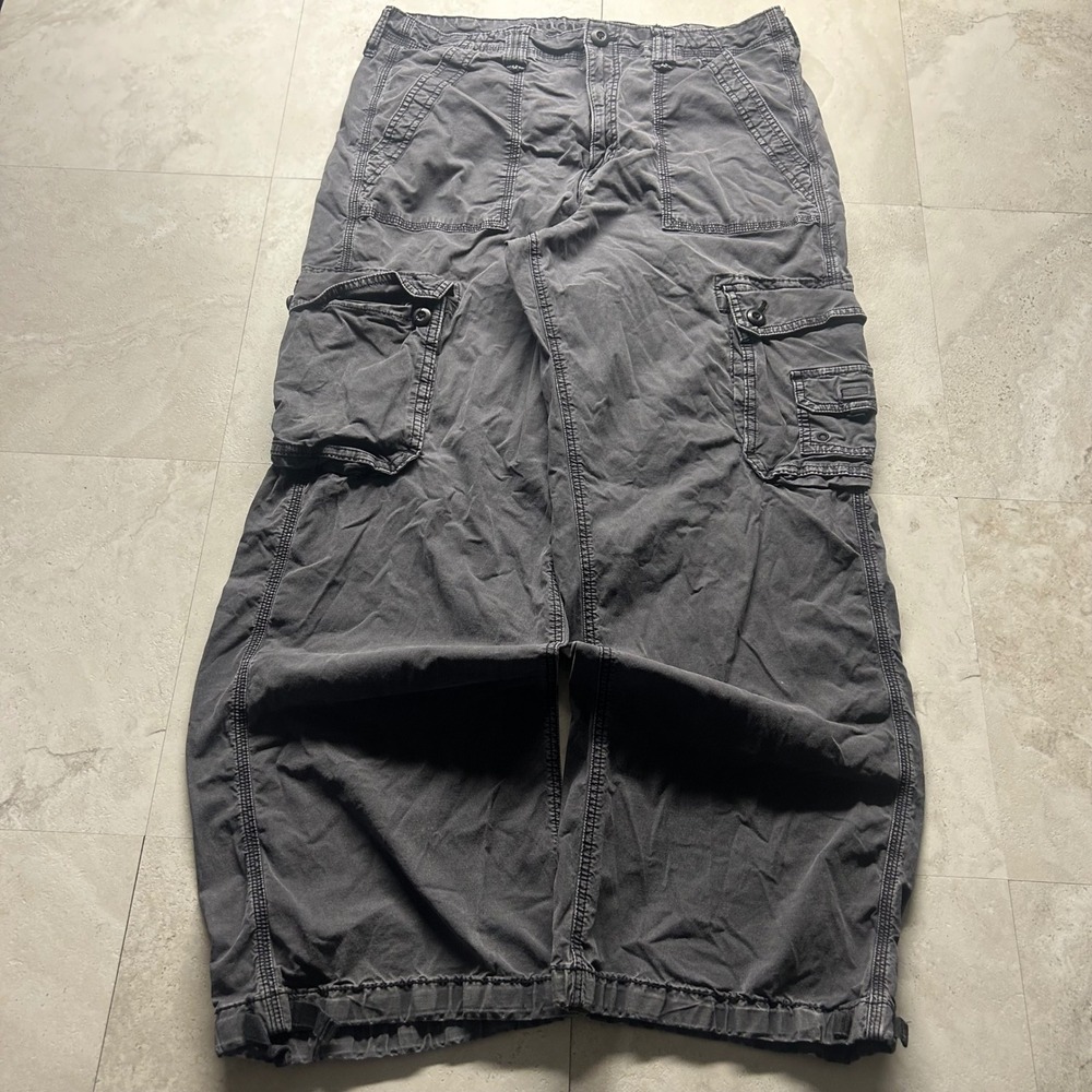 American Eagle Cargo Pants Gray Womens 14 Regular Utility Streetwear Gorpcore